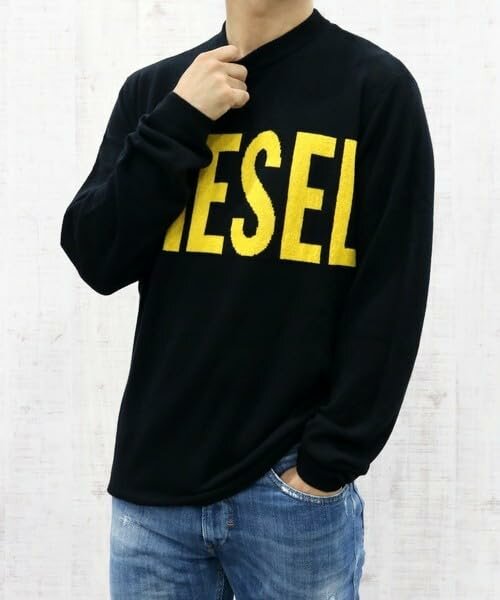 Джемпер DIESEL, размер S, чёрный — фото 1