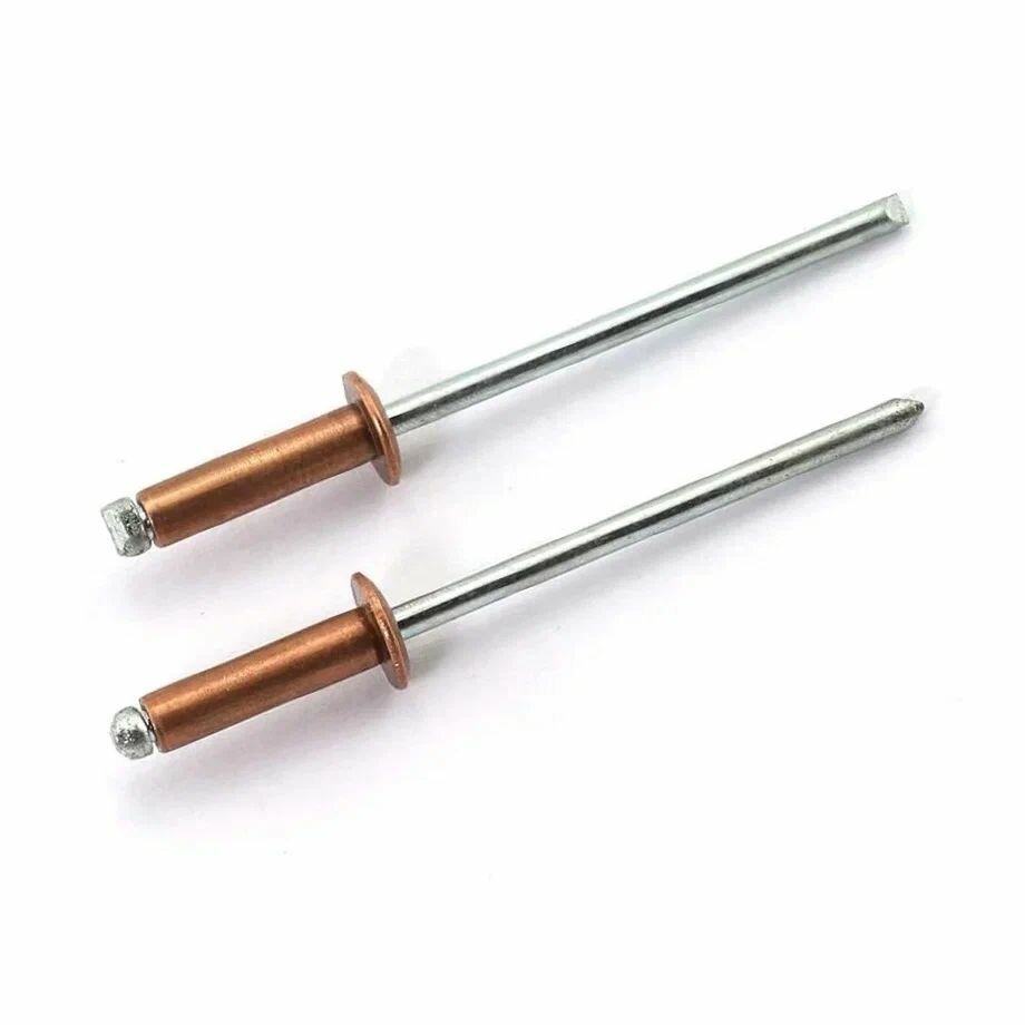 Заклепка вытяжная медь/нержавеющая сталь 4.0x10, упаковка 50 шт.