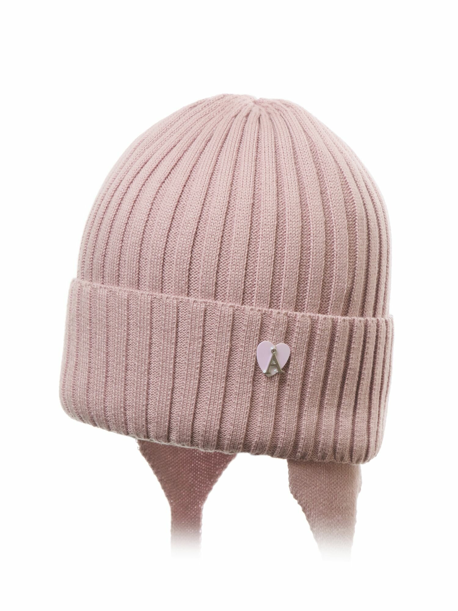 Шапка-бини Андерсен Весна-лето 2024 для девочек, размер 48-50, пыльная роза — фото 1
