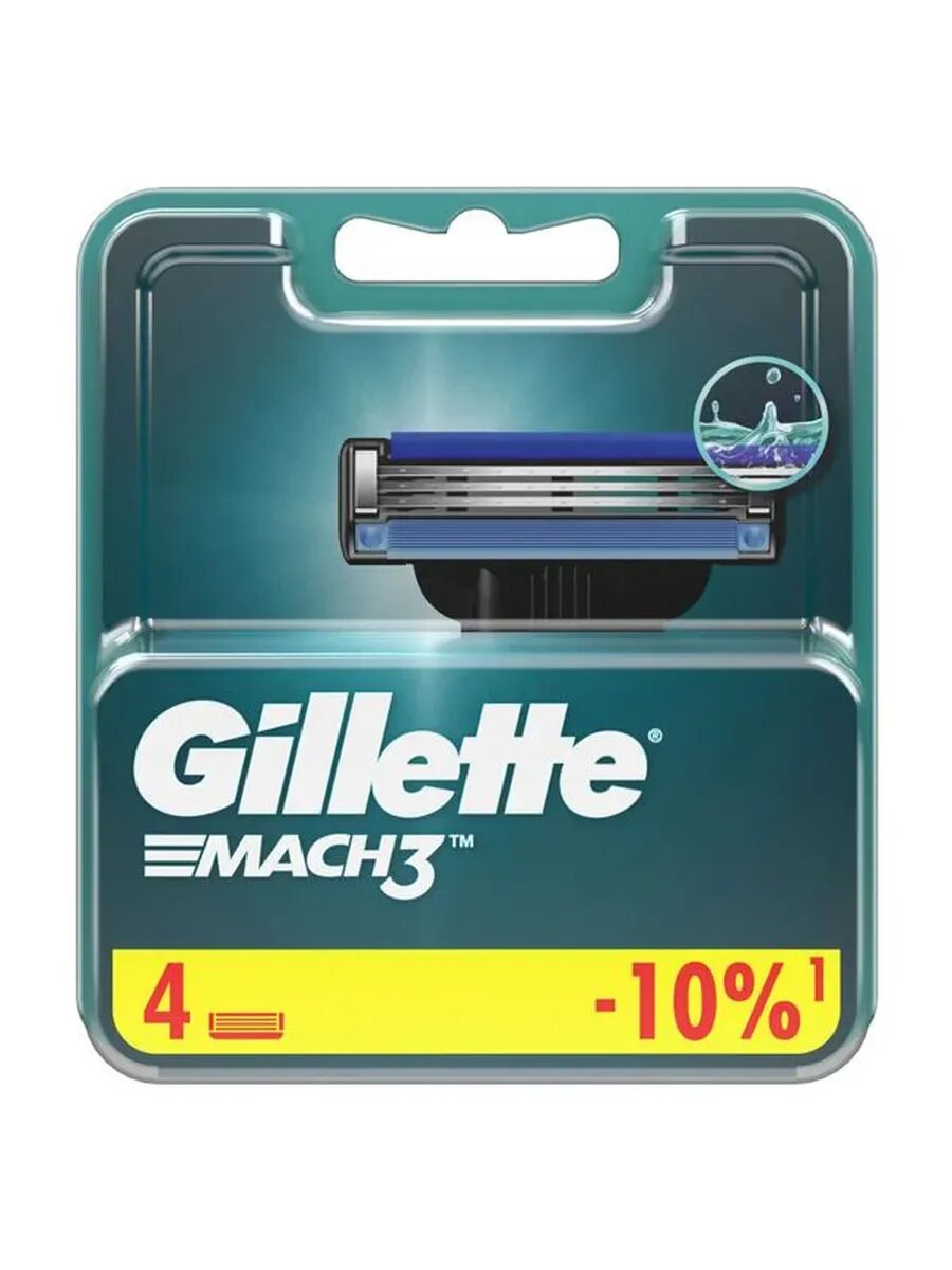 Кассеты для станков Mach3 Gillette/Жиллетт 4шт