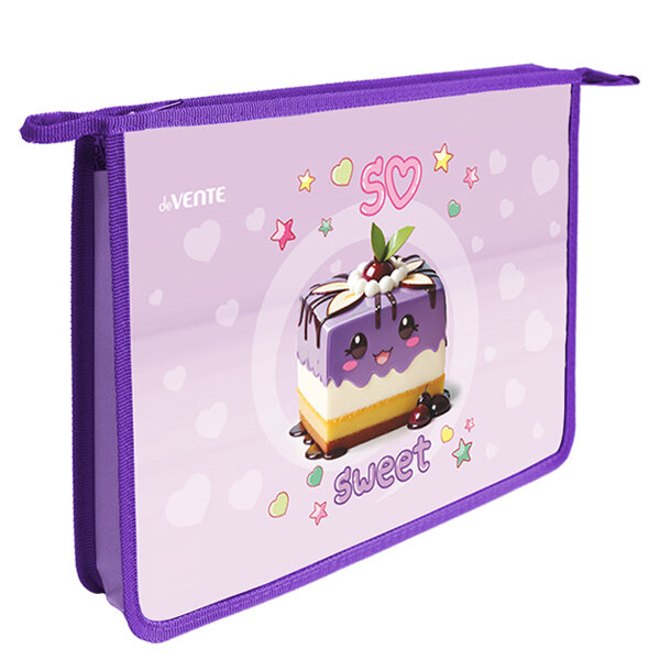 Папка deVente А4 (337*243*50мм) молния сверху So Sweet, количество: 1 шт