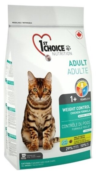 Сухой корм 1st Choice для кастрированных и стерилизованных кошек Контроль веса, 350г - фотография № 5