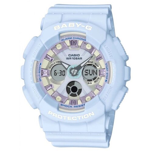 casio baby g ba 130wp 2a Наручные часы CASIO BA-130WP-2A, голубой