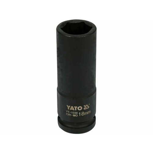 Ударная головка Yato 1/2  18 мм арт. YT-1038 головка ударная глубокая 17 мм 6 гр 12 yato yt1037 1 шт