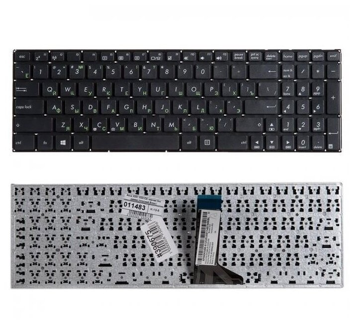 Keyboard / Клавиатура для ноутбука Asus X551M, F551, D550, R505, R512, R515, TP550L, TP550L, черная без рамки, гор. Enter ZeepDeep