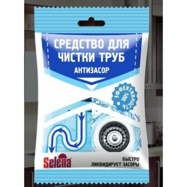 Sanitol (Крот) средство для чистки труб Антизасор в гранулах, 0.09 кг - фотография № 5