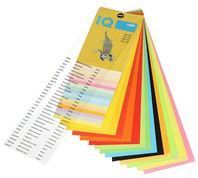 Цветная бумага IQ ZG34 A4 100 листов - фото №6