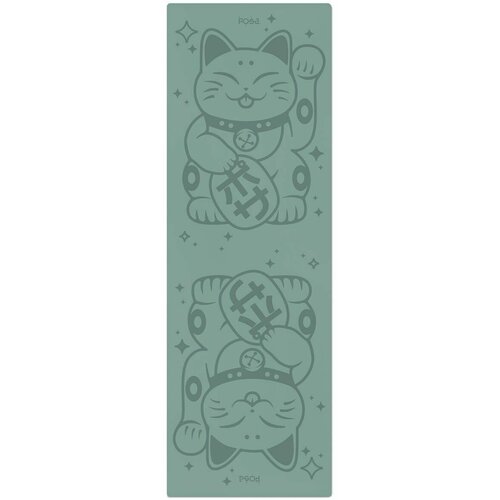 фото Профессиональный полиуретановый коврик для йоги posa nonslip pro 6mm emerald maneki neko / нескользящий йога мат posa yoga