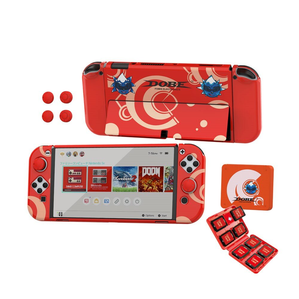 Комплект аксессуаров DOBE Exclusive красный для Nintendo Switch OLED iTNS-1192R