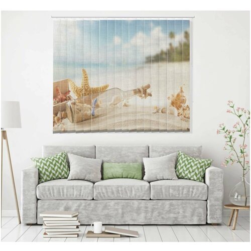 Вертикальные жалюзи с рисунком. Ширина 180 см высота 160 см