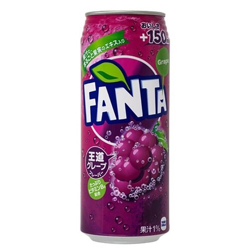 Газированный напиток Fanta, Япониявиноград, 0.5 л, металлическая банка