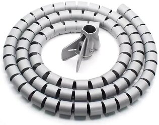 Кабельный органайзер RIPO Пластиковый спиральный рукав для кабеля диаметр 20 мм 2 метра и инструмент ST-20 003-700043