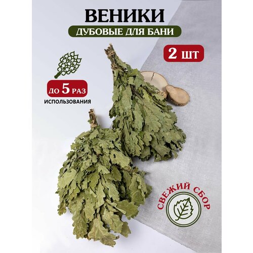 Веники для бани дубовые, 2 шт. веники для бани дубовые 2 шт