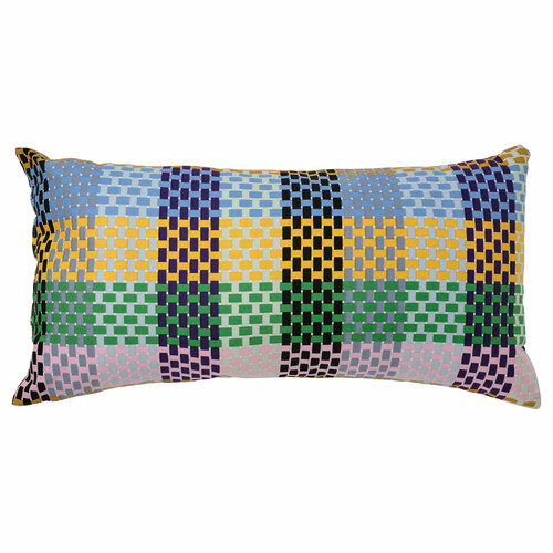Икеа SANDMOTT подушка декоративная, 30x58 см, разноцветная