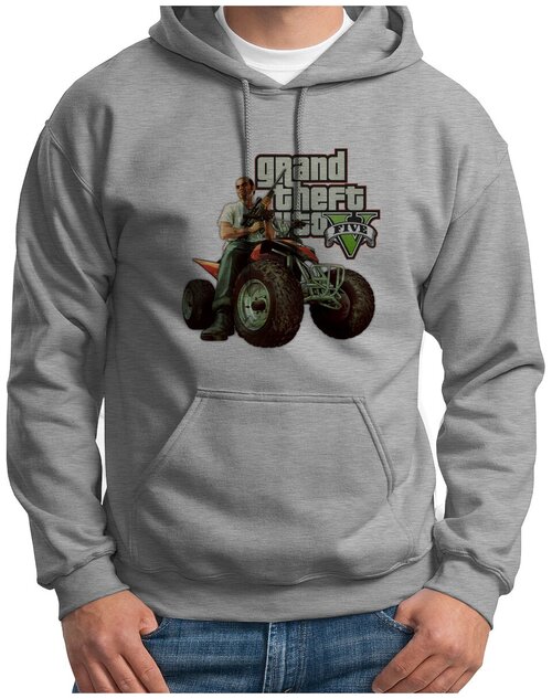 Толстовка Худи белые CoolPodarok Grand theft auto2