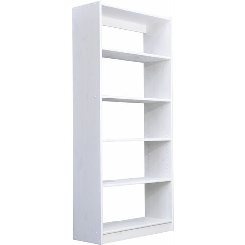 Стеллаж Денвер белый 4 793x30x170 воск сосна 15700₽