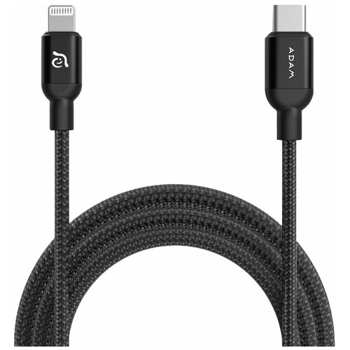 Кабель Adam Elements PeAk II C200B USB-C-Lightning 2 м, чёрный