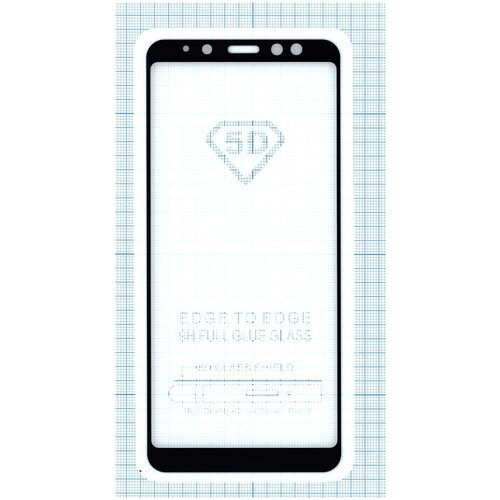 Защитное стекло для мобильного телефона (смартфона) Samsung Galaxy A8 Plus (A730F), черное