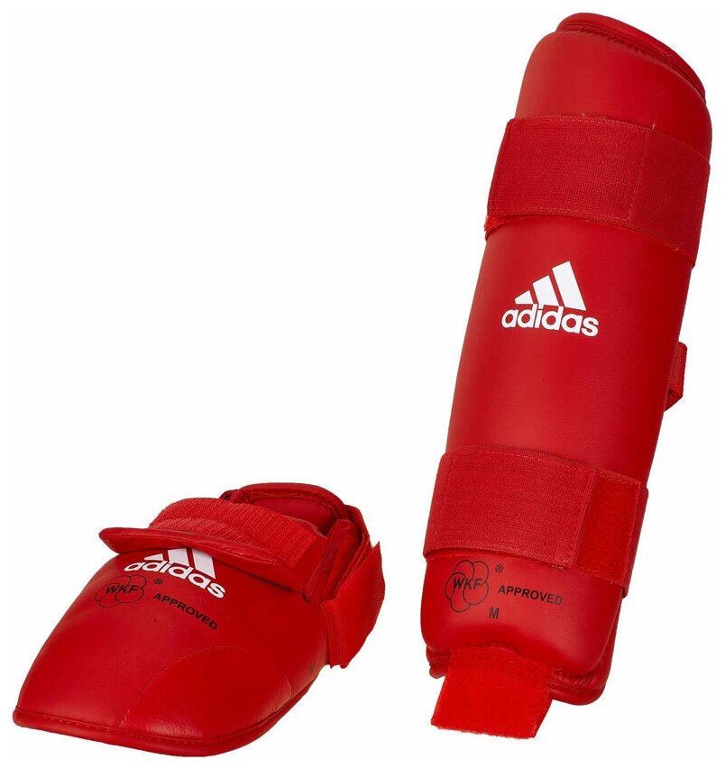 Защита голени и стопы WKF Shin & Removable Foot красная (размер L)