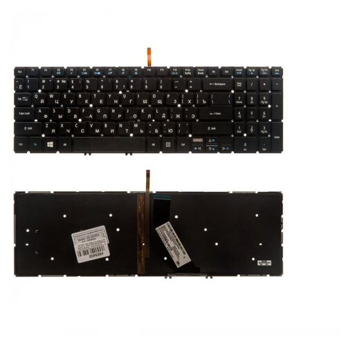 Keyboard / Клавиатура для ноутбука Acer TravelMate P658-M, P658-MG черная с подсветкой