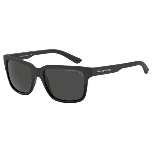фото Солнцезащитные очки armani exchange, прямоугольные, оправа: пластик, с защитой от уф, черный