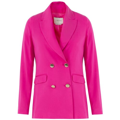 Пиджак Anna Molinari, силуэт прямой, размер 44, розовый