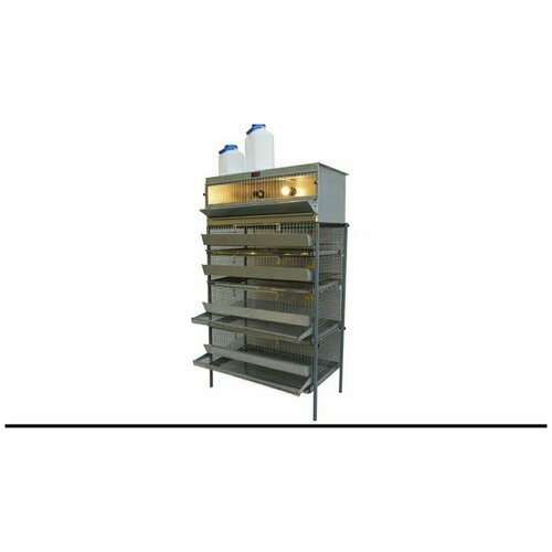 Клетка мини-ферма FERMAMARKET для перепелов на 300 голов с кормушкой и поилкой