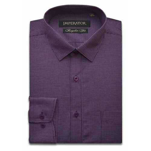 Рубашка Imperator, размер 39 ворот/176-182, фиолетовый