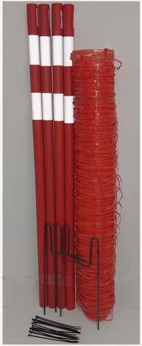 Изображение товара Комплект мобильного аварийного ограждения с креплением в землю