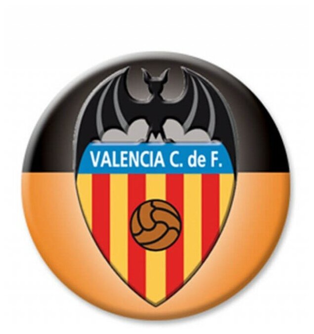Магнит с эмблемой ФК Валенсия