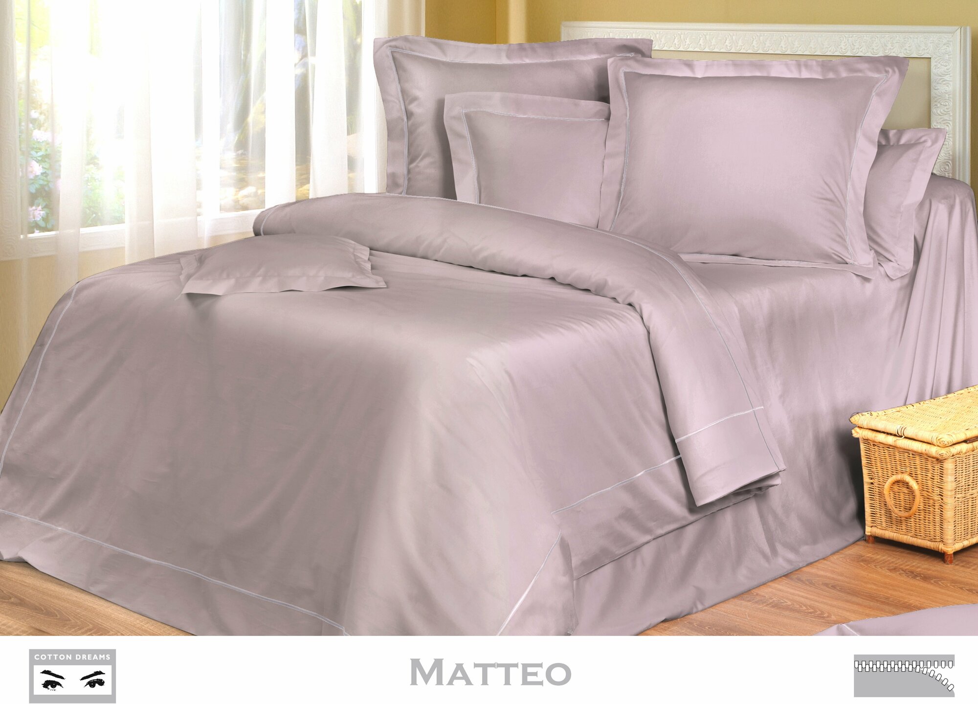 Постельное белье Cotton Dreams Matteo 2-х спальный, наволочки 70x70