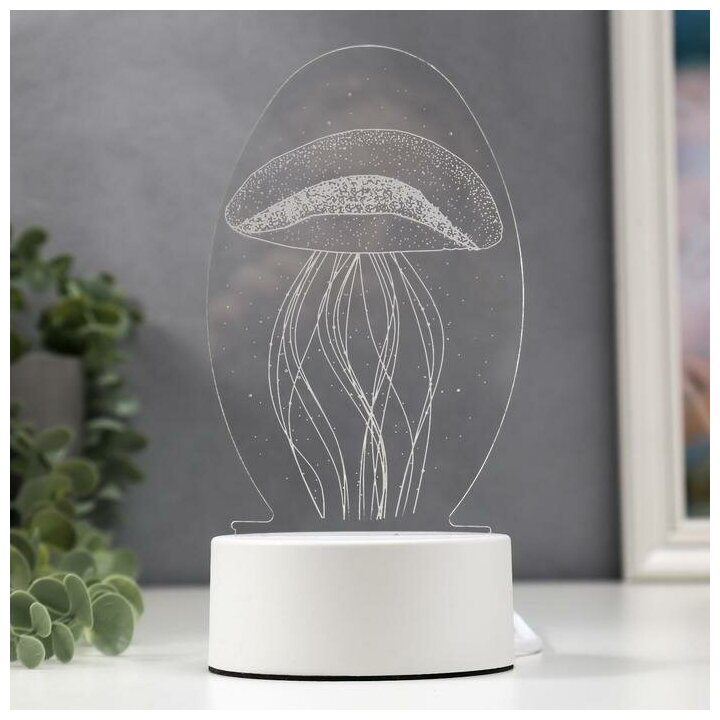 Светильник "Медуза" LED RGB от сети 9,5х10х21,5 см 4297014