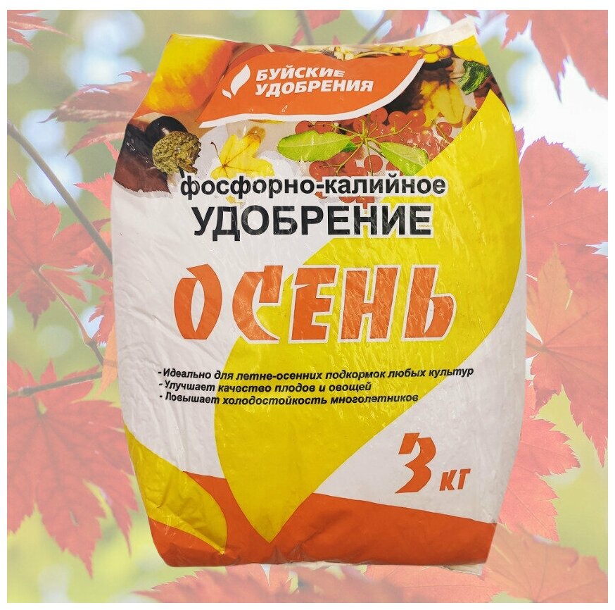 Удобрение фосфорно-калийное Осень 3 кг Буйские удобрения - фотография № 1