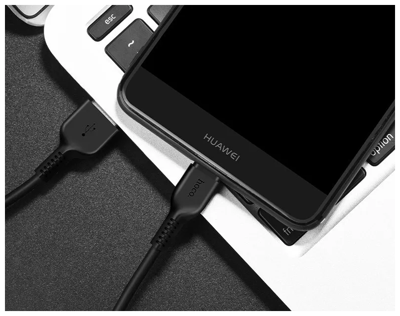 Usb Type-C кабель 3 метра Hoco X20 черный "Кабель Type-C 3м, для зарядки и передачи данных"