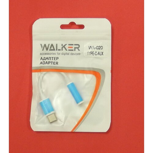 Адаптер WALKER WA-020 Type-C-AUX переходник aux type c