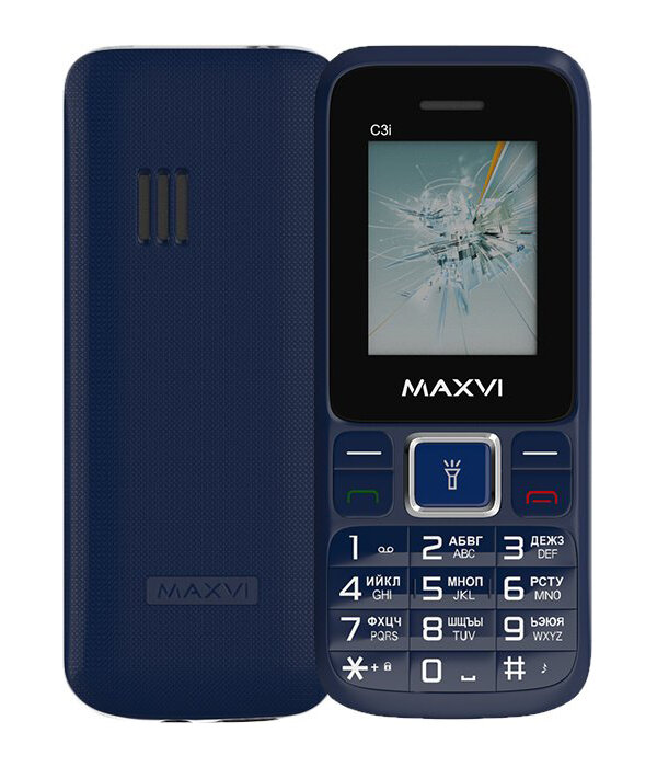 Телефон MAXVI C3n, 2 SIM, маренго