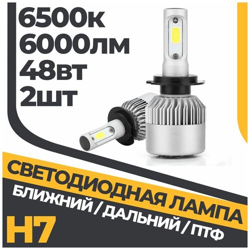 Комплект ламп ближнего/дальнего света H7 LED S2Plus