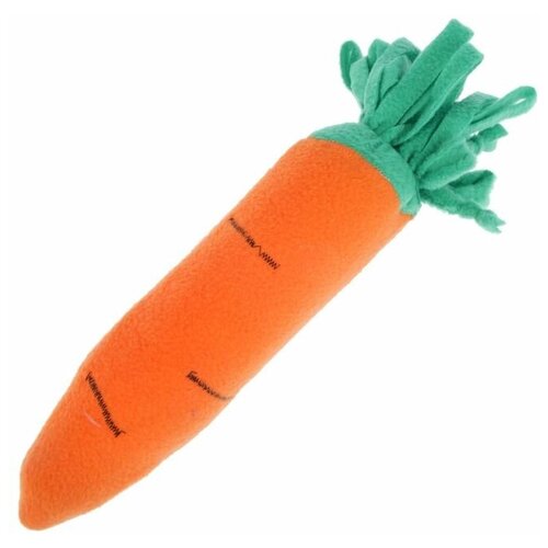 Зооник игрушка морковка с пищиком, бутылка, флис(70х70х290)