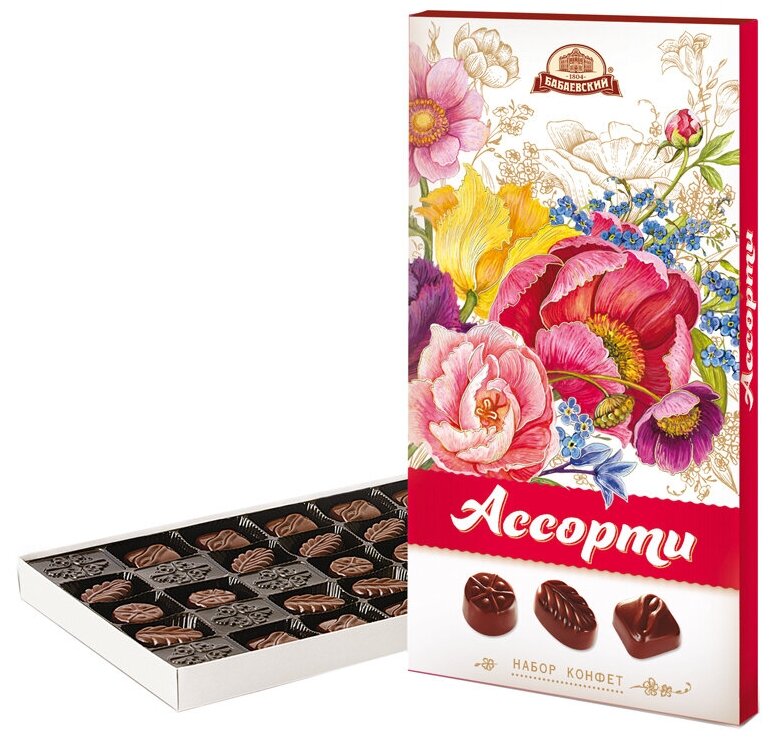 Набор шоколадных конфет Бабаевский "Ассорти. Букеты", 300г