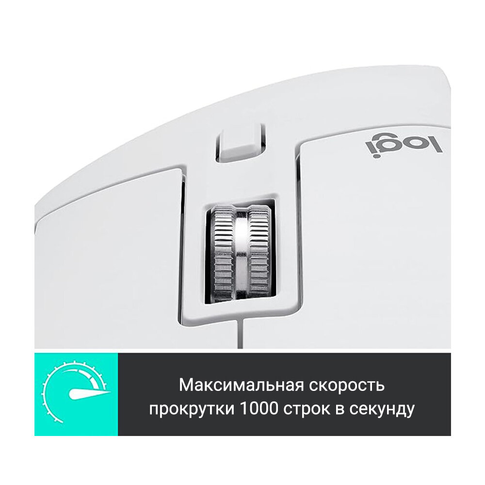 Logitech Wireless Mouse MX Master 3S for Mac Белый