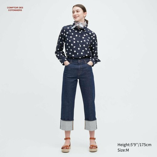 Джинсы  Uniqlo, размер S, синий