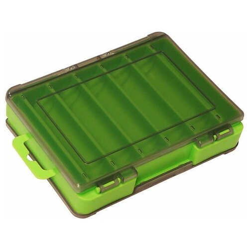 коробка для воблеров двухсторонняя aquatech 17400 230х150х47мм зеленая Коробка Kosadaka