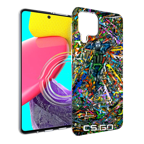 Чехол MyPads CS GO guns skins мужской для Samsung Galaxy M53 (SM-M536) задняя-панель-накладка-бампер чехол mypads cs go guns skins мужской для samsung galaxy xcover pro 1 задняя панель накладка бампер