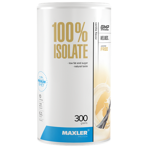 Изолят протеина Maxler 100% Isolate (90% protein) 300 гр. - Ваниль maxler juisy isolate 500 гр