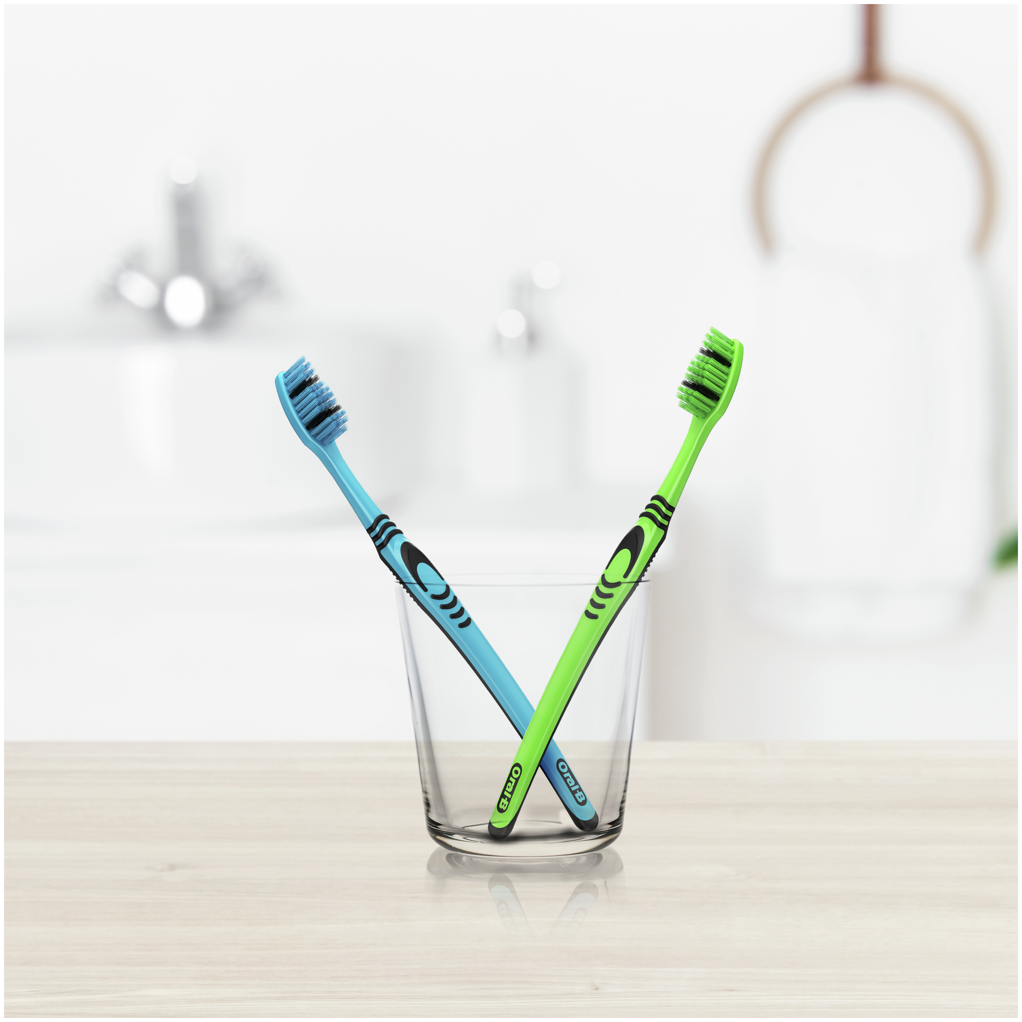 Зубная щетка Oral-B 3-Эффект Classic, средняя, бирюзовый - фото №8