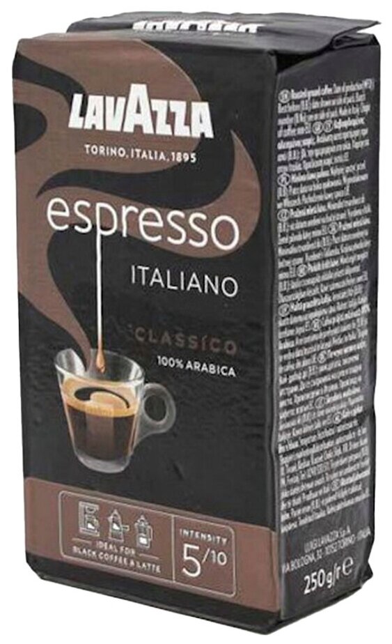 Кофе молотый Lavazza Espresso (Эспрессо) в/у, 4x250г - фотография № 4