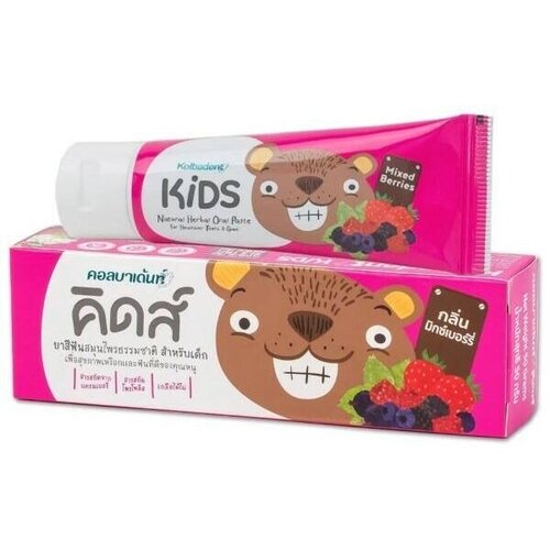 Органическая паста для зубов и десен Kolbadent Kids Natural Oral Paste Mixed Berries, 50 гр