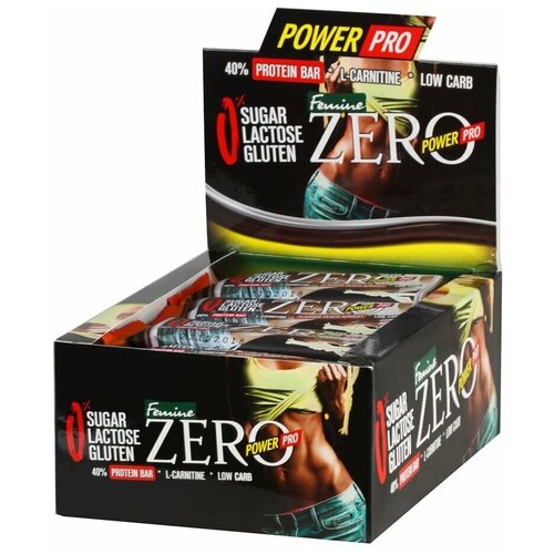Power Pro Протеиновый батончик 40% ZERO 20 шт 50 гр (Power Pro) Шоколадный крем