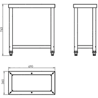 Подставка Hurakan HKN-ICF70D2V-ST