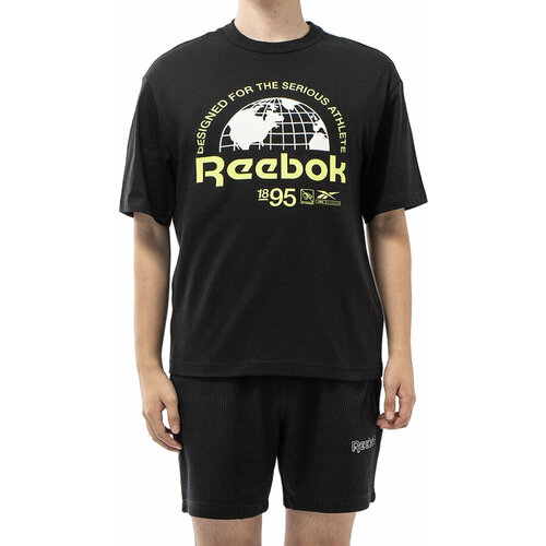 Футболка спортивная Reebok, размер S, черный